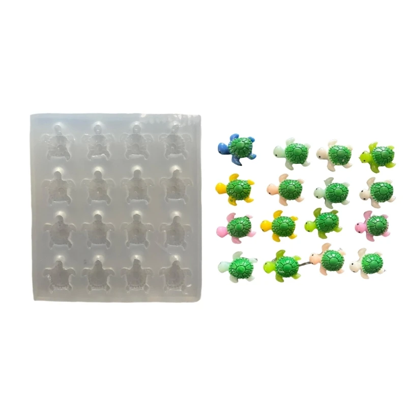 

Silicone Mold Turtles Accessories Molds Practical Epoxy Resin Keychain Pendant Ornaments Mould Jewelry Making Supplies