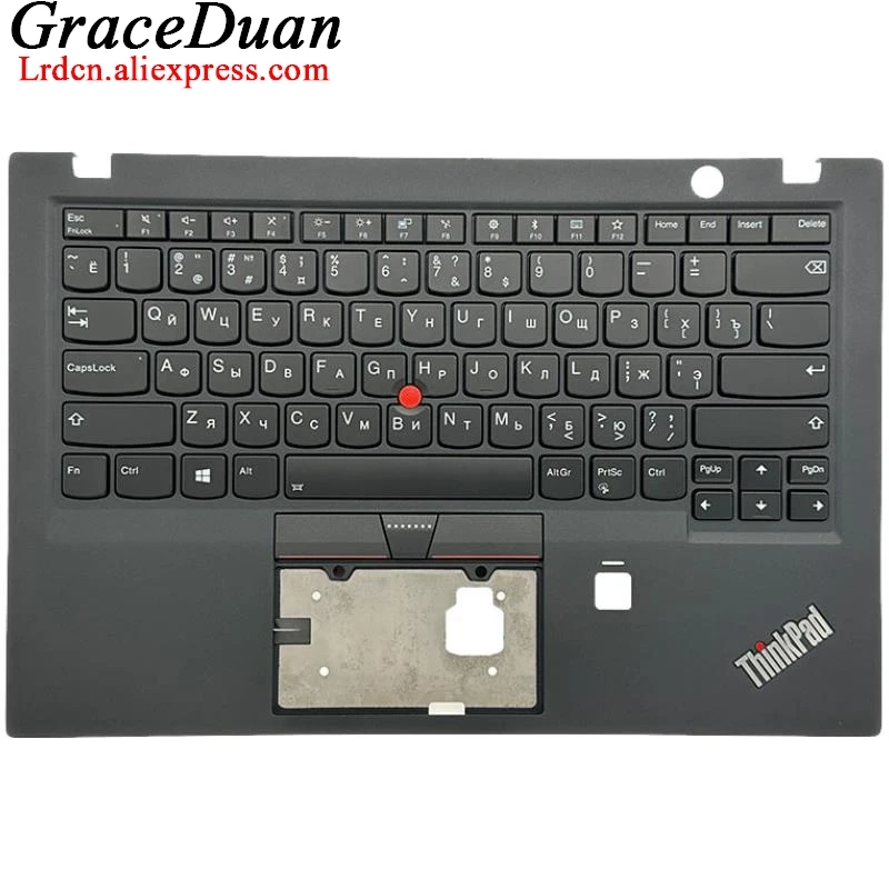 RU Russian Black Keyboard Upper Case Palmrest Shell Cover For Lenovo Thinkpad X1 Carbon 5th Gen5 G5 01LX529 01LV328 01LX569 01LV