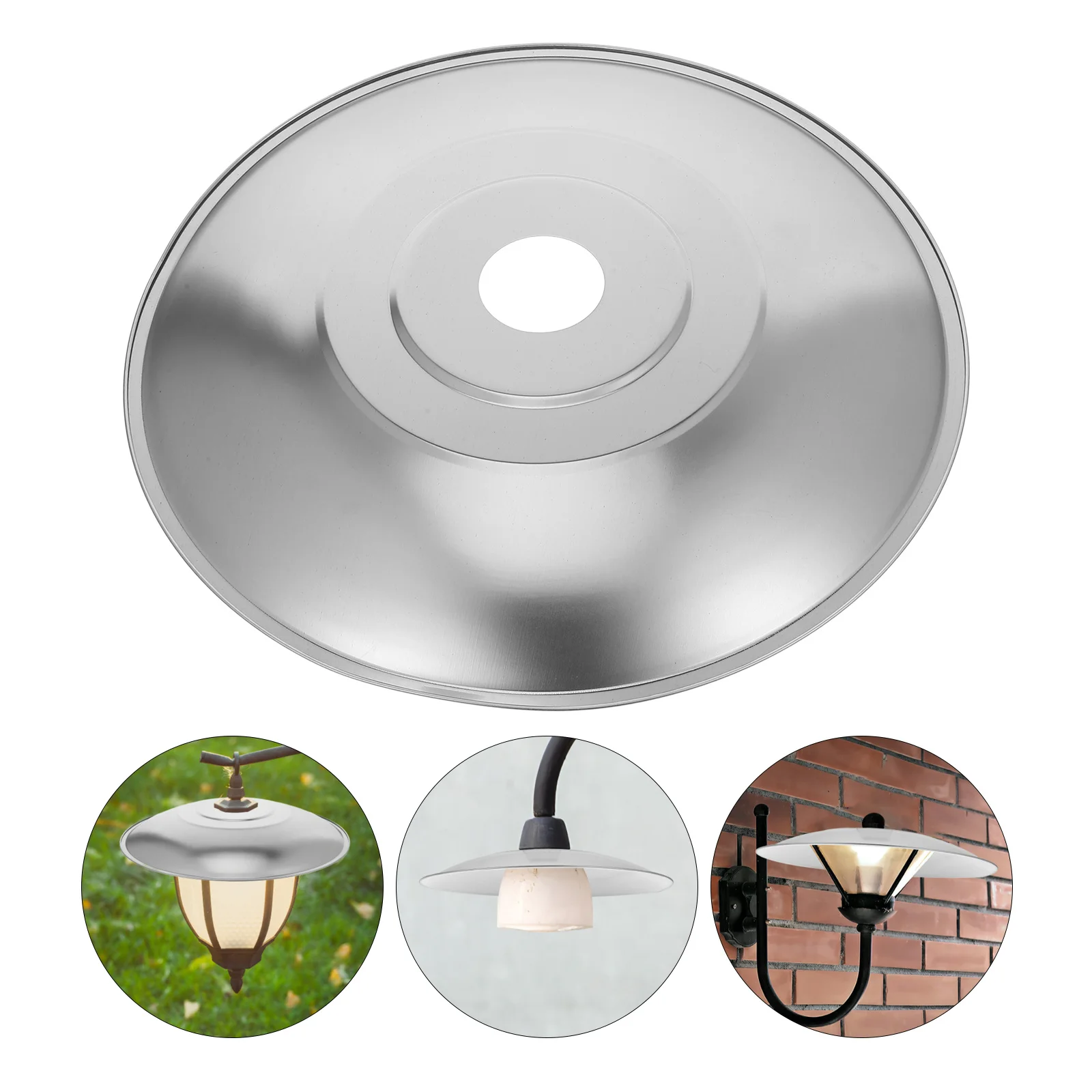 

Heavy Duty Outdoor Lampshade Cover Replacement for Street Lamps with E27 Base Stainless Steel Heat Resistant Light Cover