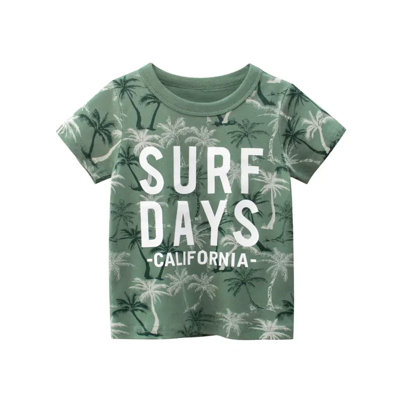 2024 Summer Boys Clothes Kids T Shirt Children\'s Clothing Girls Camouflage Print Short Sleeve O-Neck Cotton Tops Tees