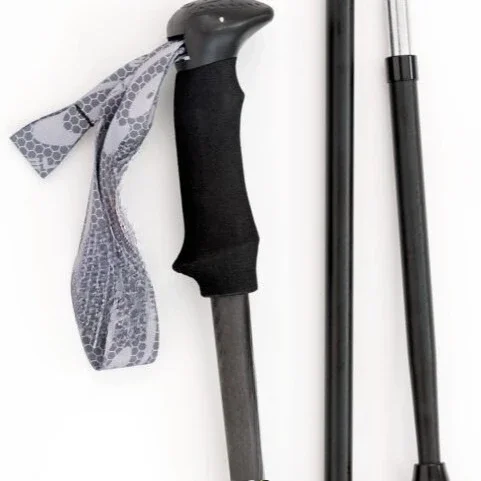 Carbon pole, foldable, suitable for water skiing, hiking, trail running, hiking poles