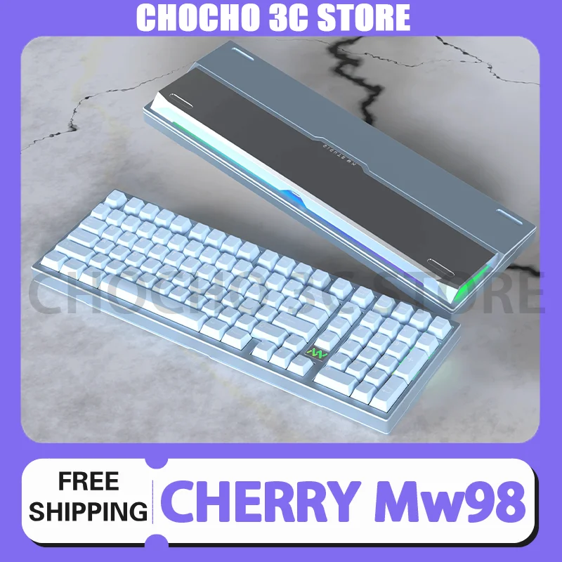 

Cherry Mw98 Keyboard Kit Qmk Via Customized Aluminium Keyboard Kit Gaming Mechanical Barebone Type-c For Win Office Laptop Gift