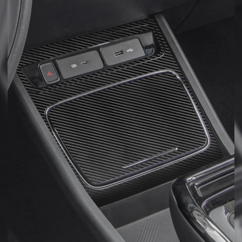 Car Interior Styling Carbon Fiber Stickers Central Control Panel Protective Film Anti-scratch Sticker for Geely Geometry C 2023+