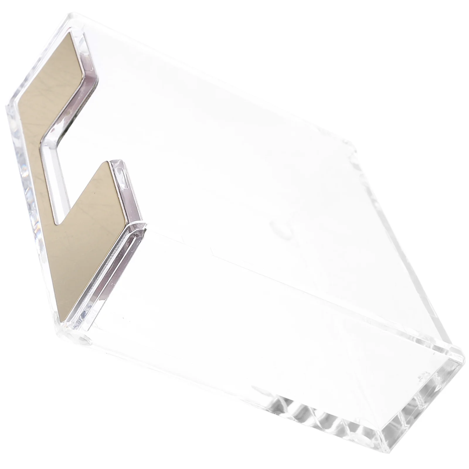 Transparent Acrylic Note Box Pin Paper Clip Storage and Organization Notepad Container Memo Holder Dispenser Pads