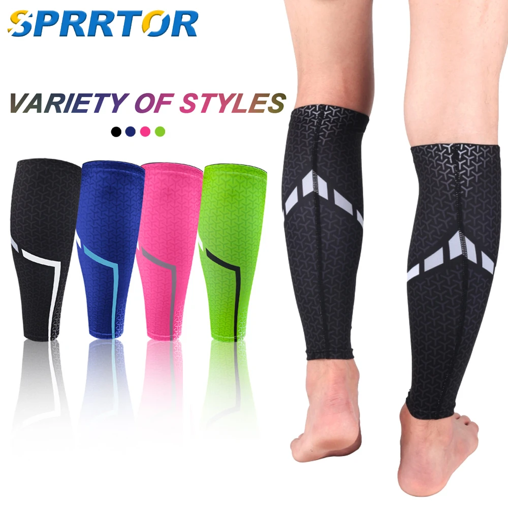 1Pcs Sport Compression Calf Sleeves Leg Sock Running Hiking Cycling Leg Warmers Runners Shin Splint Varicose Vein Pain Relief