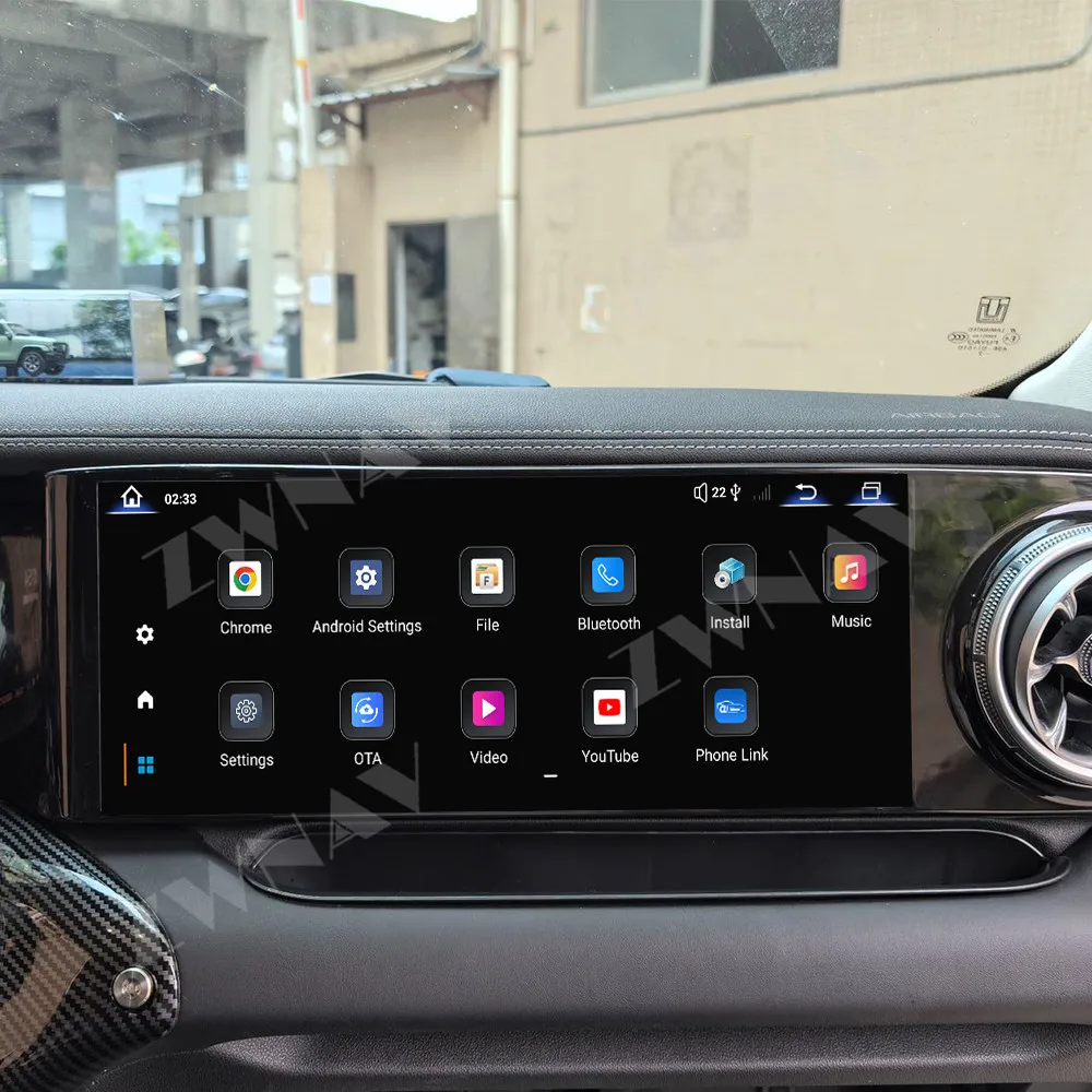 Pantalla copiloto de 12,3 pulgadas para tanque de Motor Great Wall 300, pantalla multimedia LCD para coche, unidad principal de pantalla de entretenimiento
