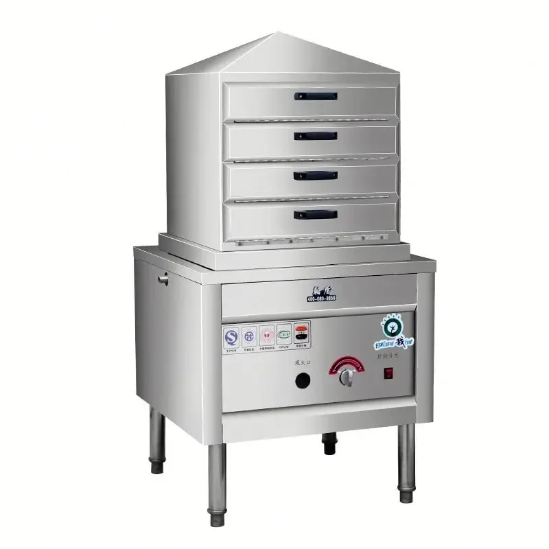 Commercial Steamer Buns Rice Vermicelli Noodles Rolling Noodles Vermicelli Machine Cabinet Stainless Steel Noodles Maker Machine