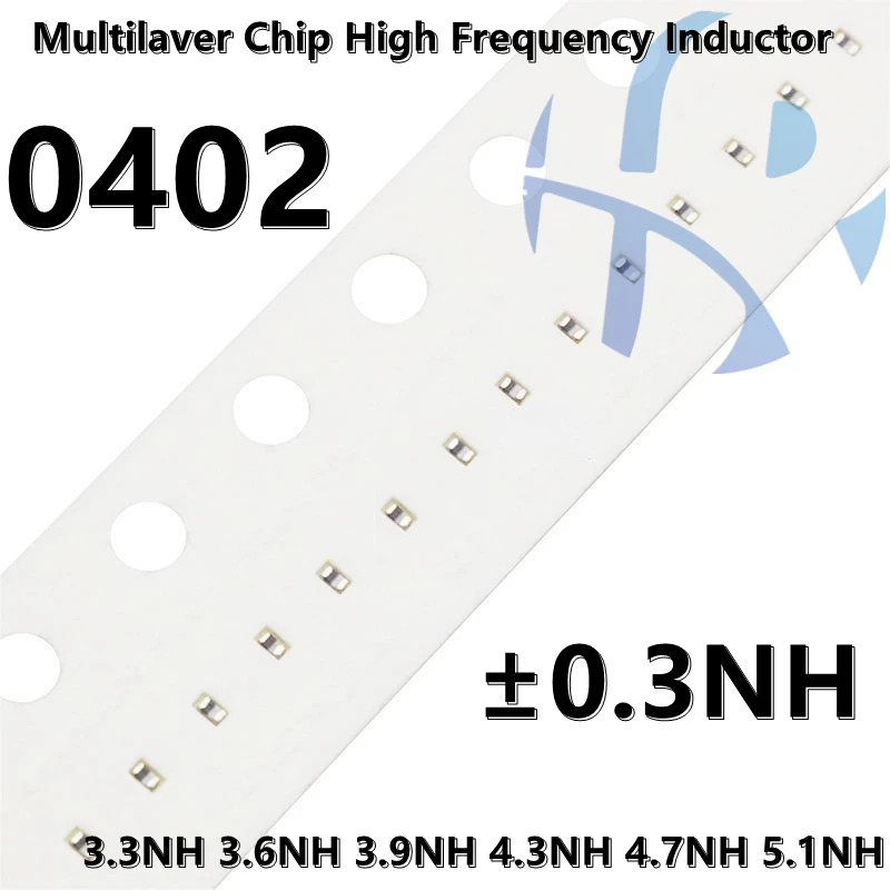 عالية التردد مغو رقاقة ، سمد مولتيتشيب ، 3.3NH 3.6NH 3.9NH 4.3NH 4.7NH 5.1NH ± 0.3NH سمد ، 100 قطعة