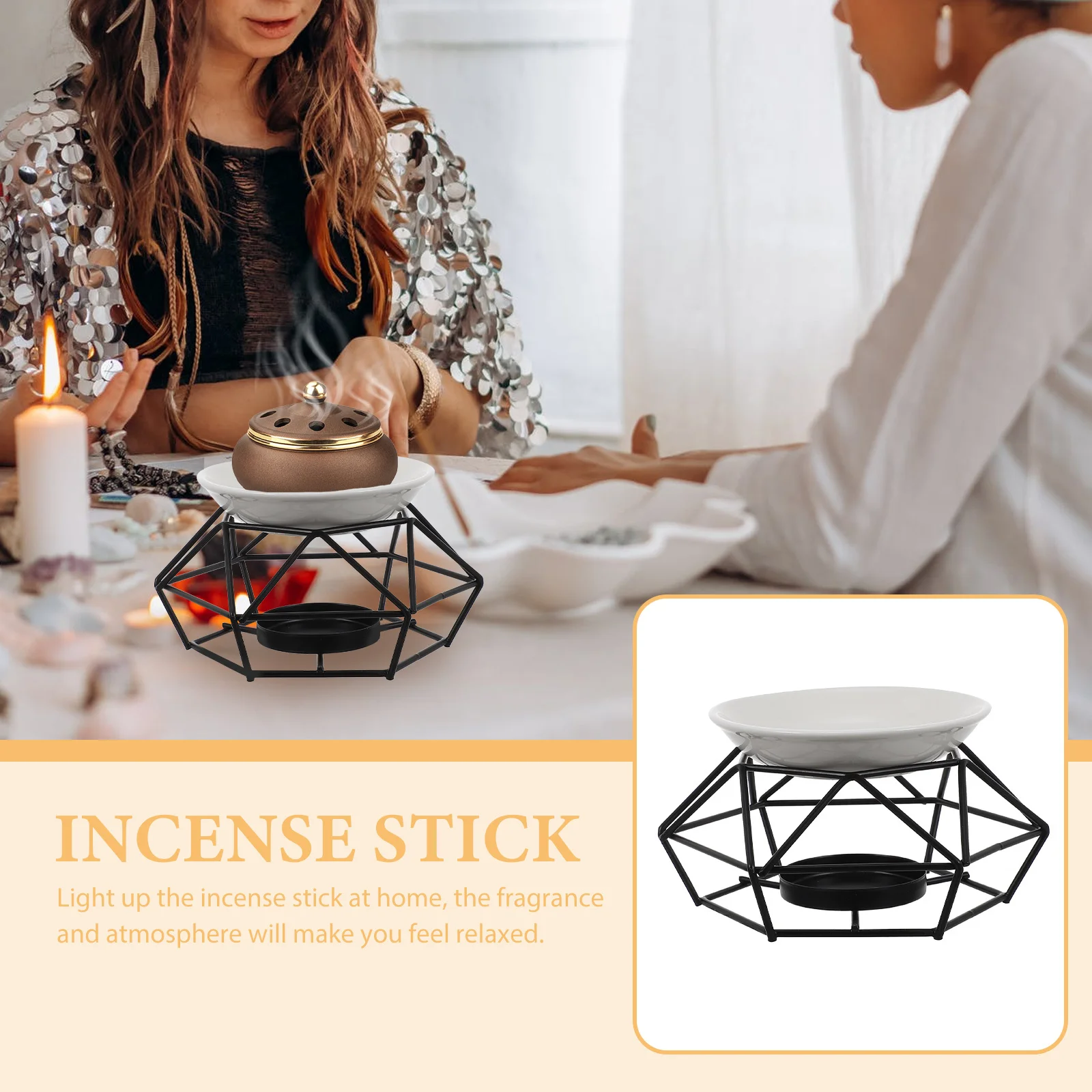 

Wax Diffuser Melt Burner Fragrance Warmer Essential Oils Scent for Melts Warmers Burners