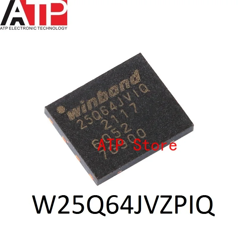 

10-100PCS 100% New Original W25Q64JVZPIQ W25Q64JVIQ 25Q64JVIQ WSON-8 6*5mm Flash Memory Chip IC 64MBIT