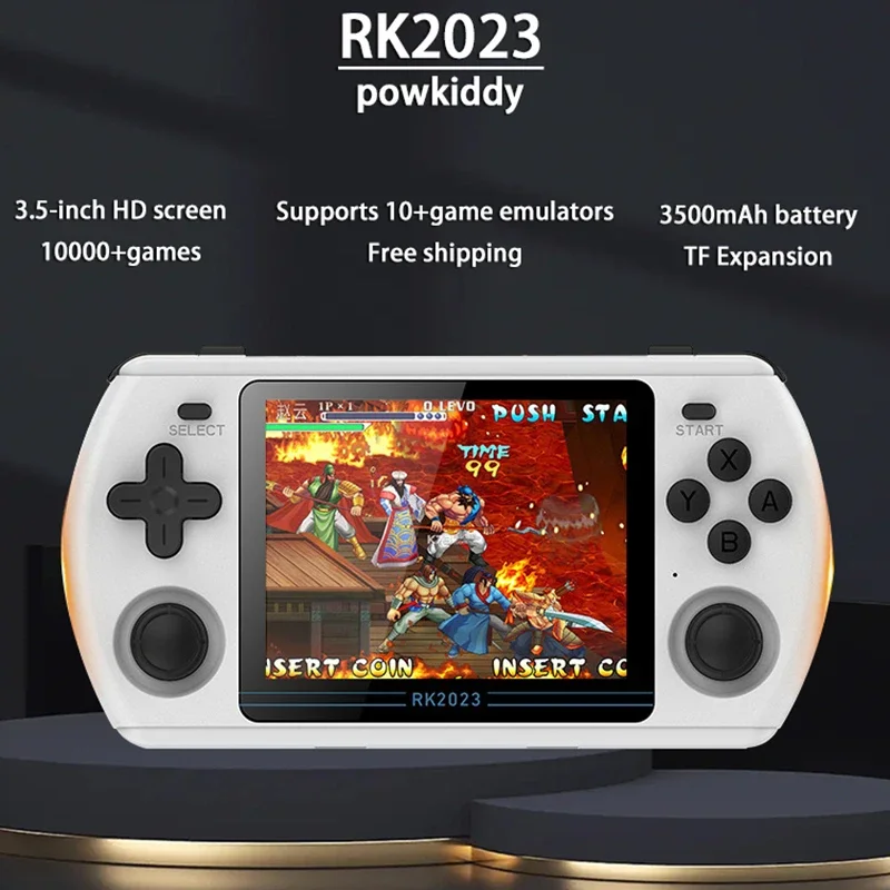 

Powkiddy Rk2023 Handheld Game Console, Open-source High-definition Joystick Arcade Psp, Home Gaming Electronic Game Console