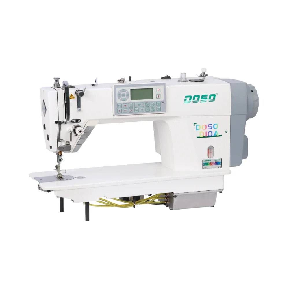 

High-Speed Programmable Flat-Bed Lockstitch Sewing Machine with Single Needle and Metal Construction for Industrial Use