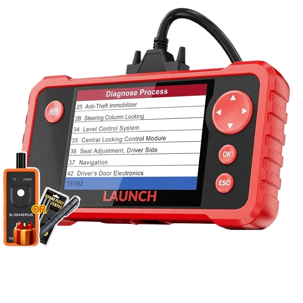 LAUNCH X431 CRP123 V2.0 / PLUS Car OBD2 Scanner ENGINE ABS SRS AT Diagnostic Tool with 3 Reset Service Free Update Online