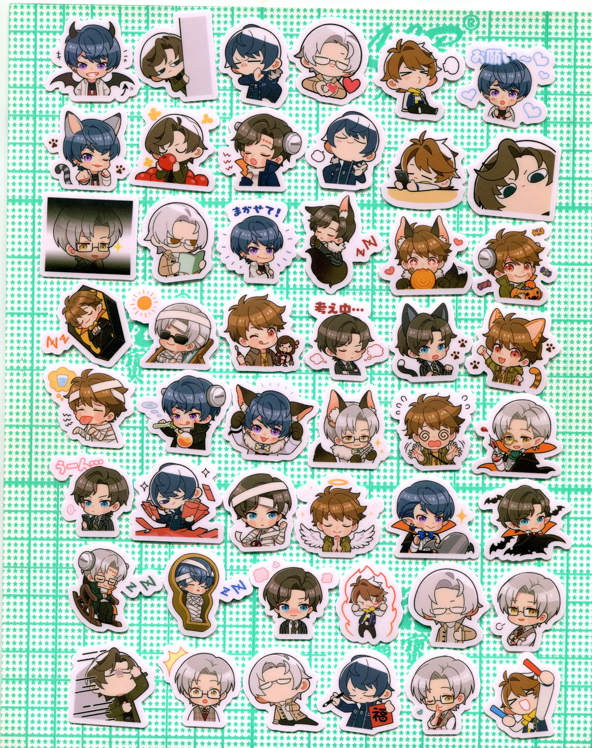 48pcs/pack 3cm Tears of Themis  Stickers Diary Decorative Material Phone Sticker  Z 1228
