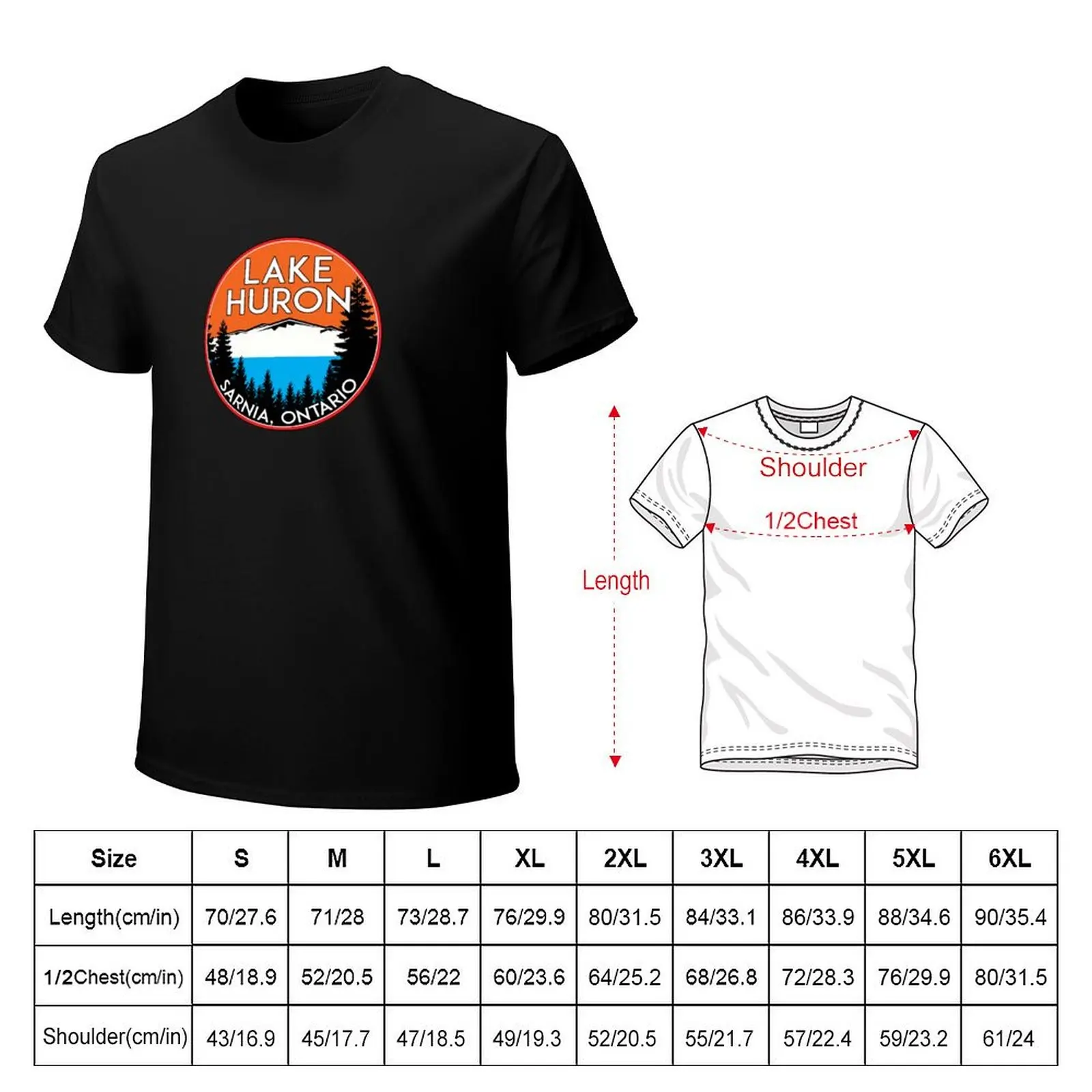 Sarnia Ontario Lake Huron Canada T-Shirt Plus Size All Match Tee Shirt