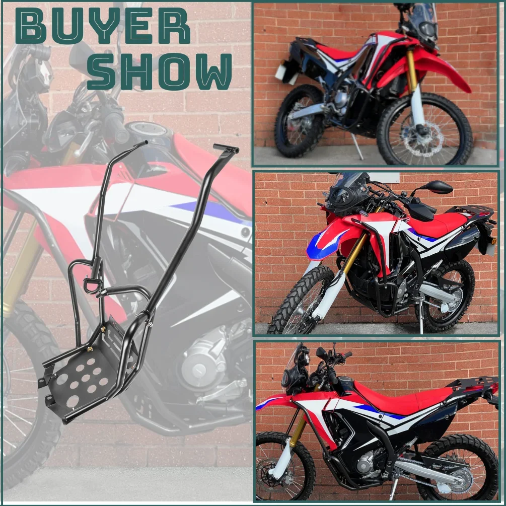 WOLFLINE لـ CRF250L العلوي محرك الحرس الطريق السريع تحطم القضبان لوحة التزلج السفلى لهوندا CRF250L رالي الإطار Brumper 2017-2020 #3