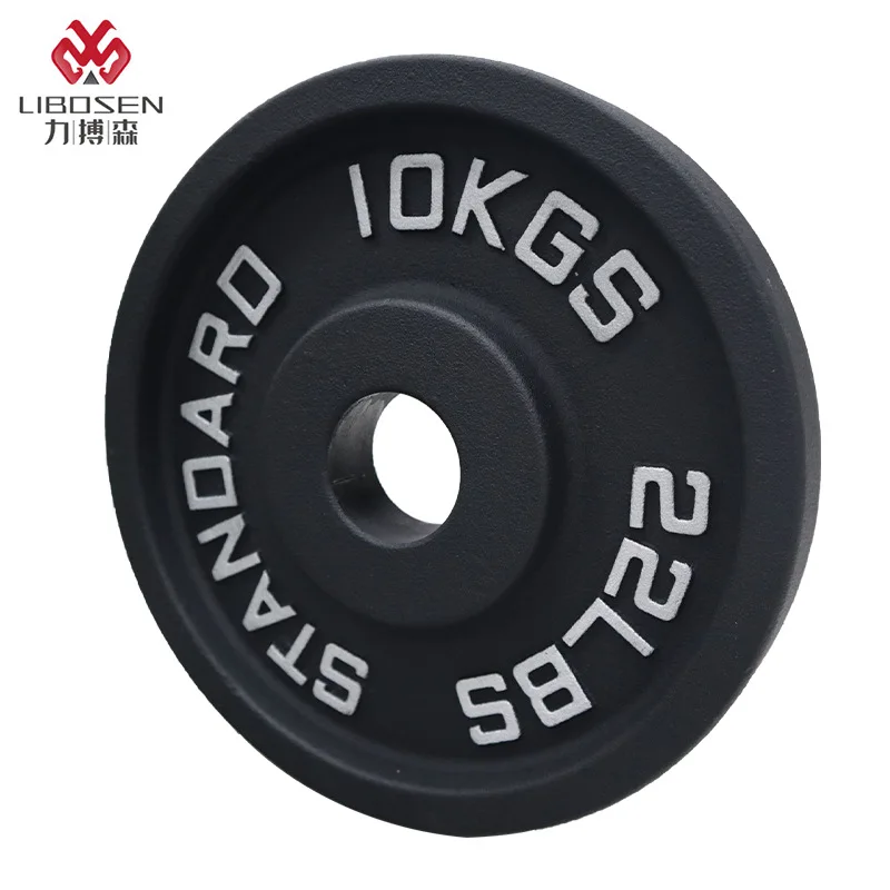 Cast iron barbell accessories, gym weightlifting with four bars, baked paint cast iron dumbbell pieces