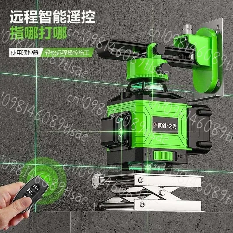 

12-линейный зеленый лазерный уровень для наружного самовыравнивания, высокая точность проекции