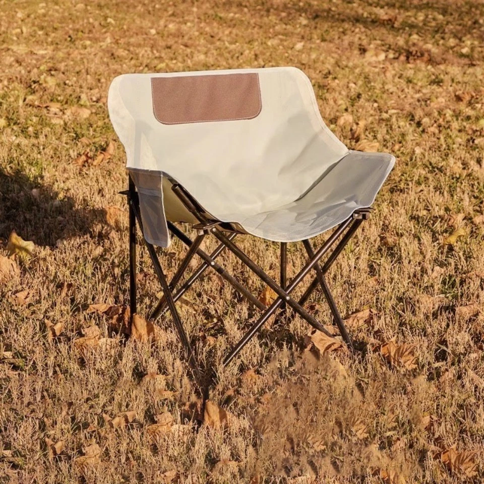Campingstühle, klappbarer Outdoor-Mondstuhl, tragbarer Reise-Picknickstuhl für Kunststudenten, zum Skizzieren, Malen, Angeln, Wandern – Detail 4