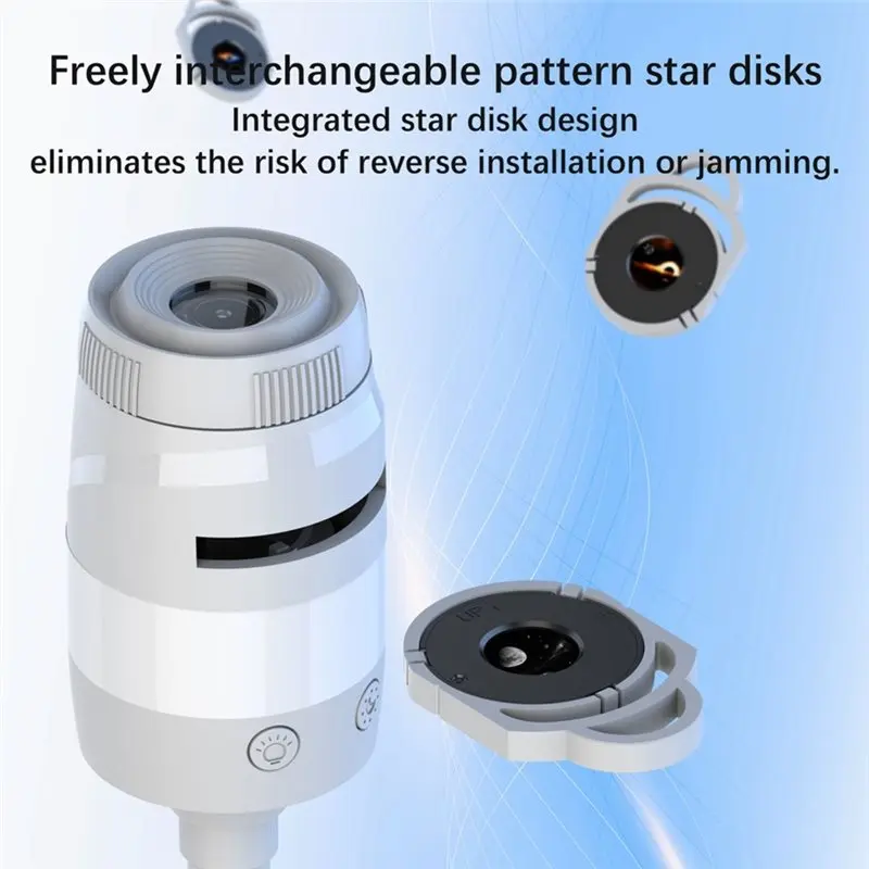 MLGB-Star Projection Lamp 2 In 1 USB Star Projector Night Light Portable Mini LED Wall Lamp For Car Room Decor