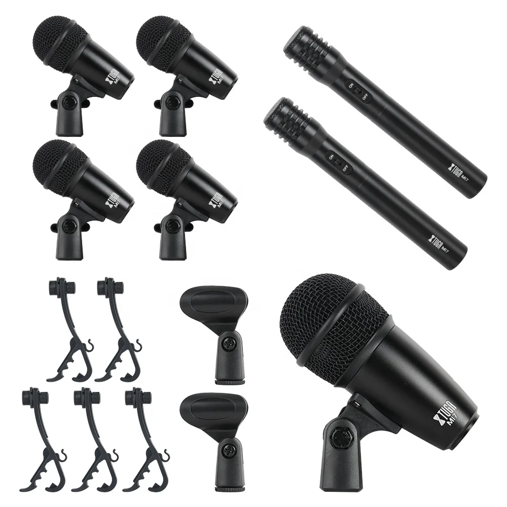 Ensemble de microphone portable avec logo personnalisé pour batterie