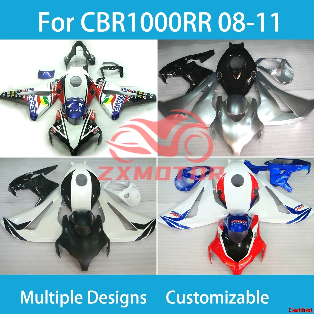 CBR1000RR 2008 2009 2010 2011 Fairing Kit for Honda CBR1000RR 08 09 10 11 Modification Accessories Fairings