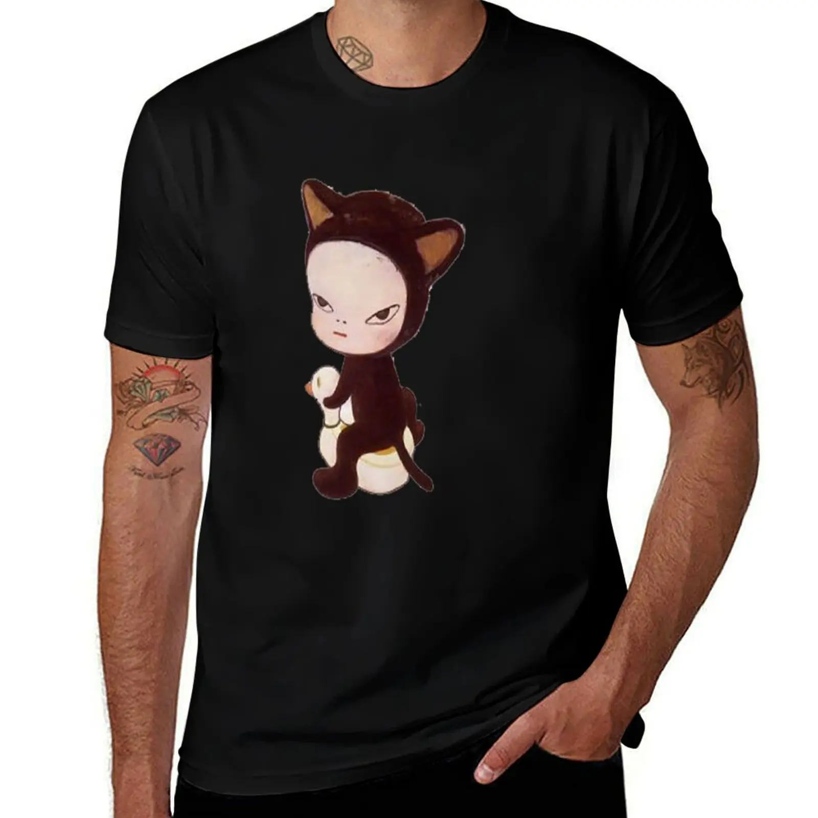 

Yoshimoto Nara Kitty T-Shirt sublime new edition Aesthetic clothing Clothing shirts men
