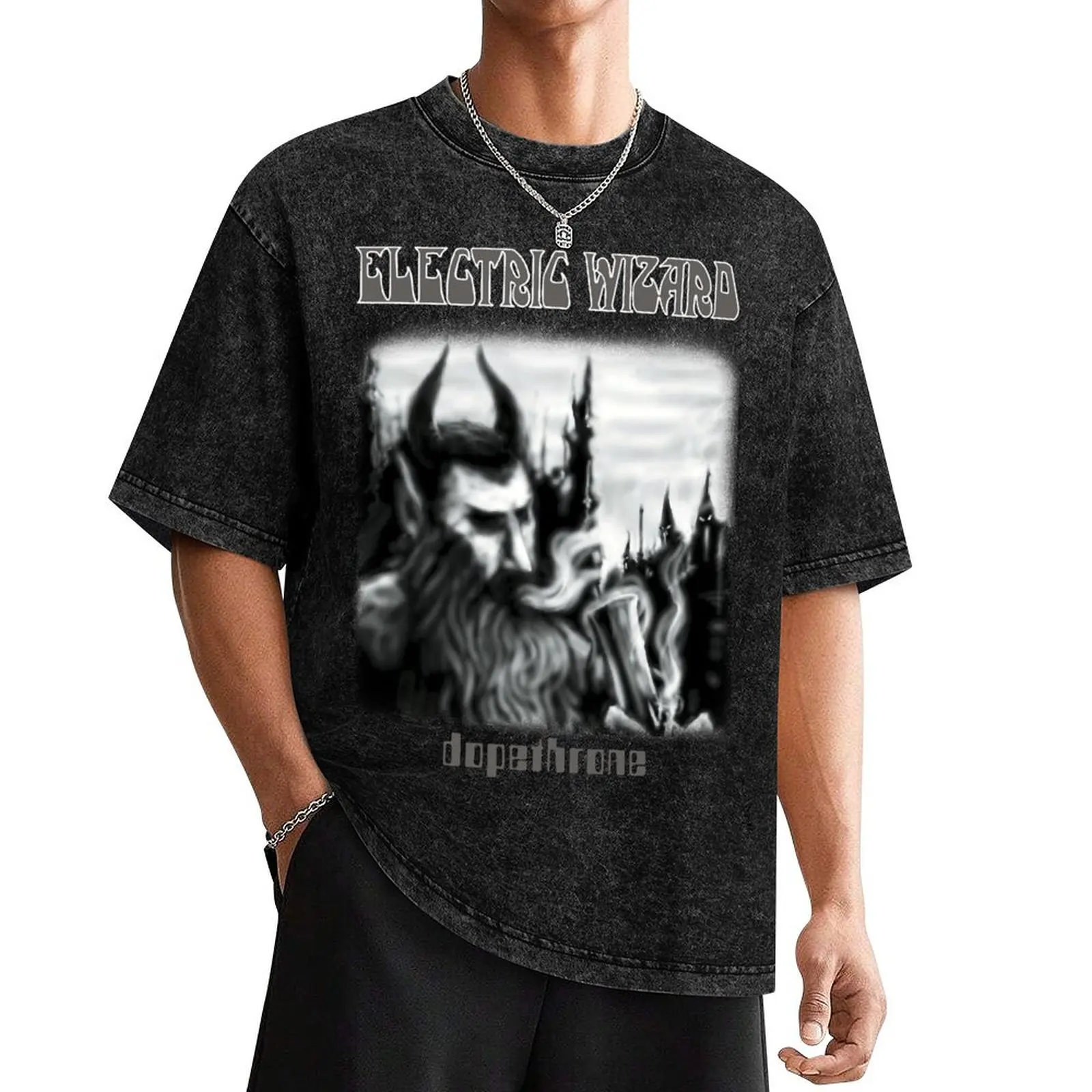 Electric Wizard - Dopethrone Classic Old School UK DoomStoner Metal T-Shirt man t shirt Men's clothing