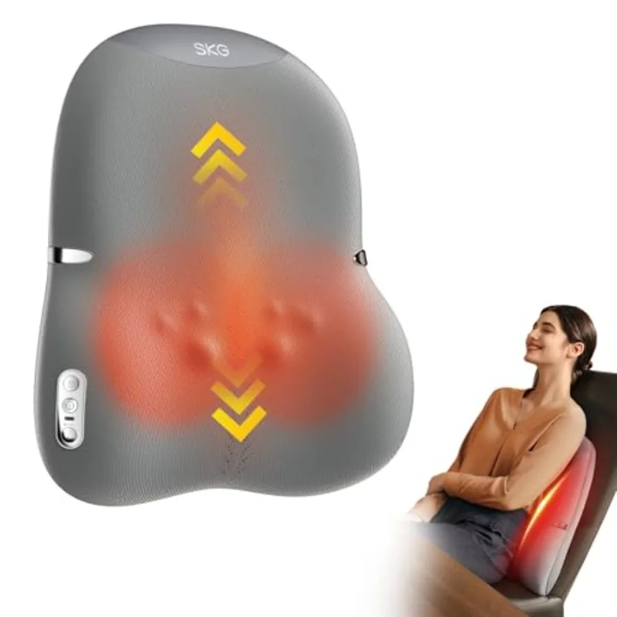 

Cordless Back Massager for Pain Relief Deep Tissue Up and Down 4D Shiatsu Back Massager with Heat Christmas Gifts for Men and W