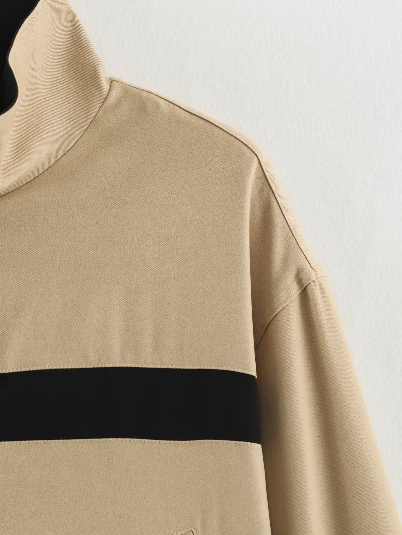 FANAN Damen Kontrast-Streifenjacke mit Reißverschluss Neu 2026 Herbst Stehkragen Langarm Damenmäntel Einfache Damenoberteile – Detail 12