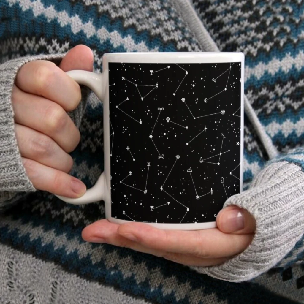 

Constellations (Black)Coffee Mug Tea Cup 11oz Coffee Cup Funny Birthday Ceramic Mug Personalized Cup