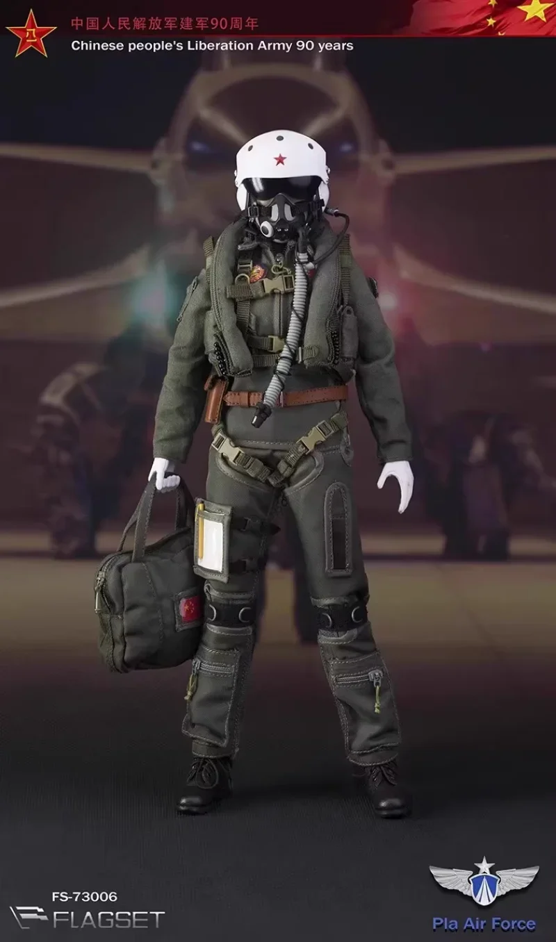 FS73006 FLAGSET 1/6 스케일 군인 여성 공군 조종사 업그레이드 버전 액션 피규어