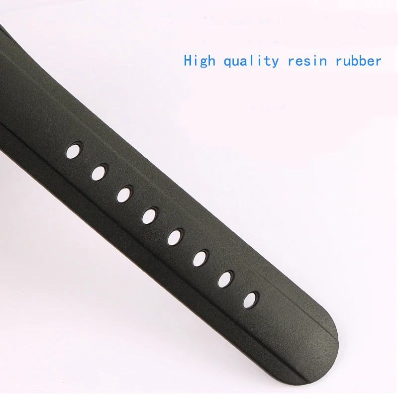 24mm Resin Rubber Silicone Watchband For Grimham Graham Racing Timepiece Riftage/RT Strap Bracelet Blue Black Accessories