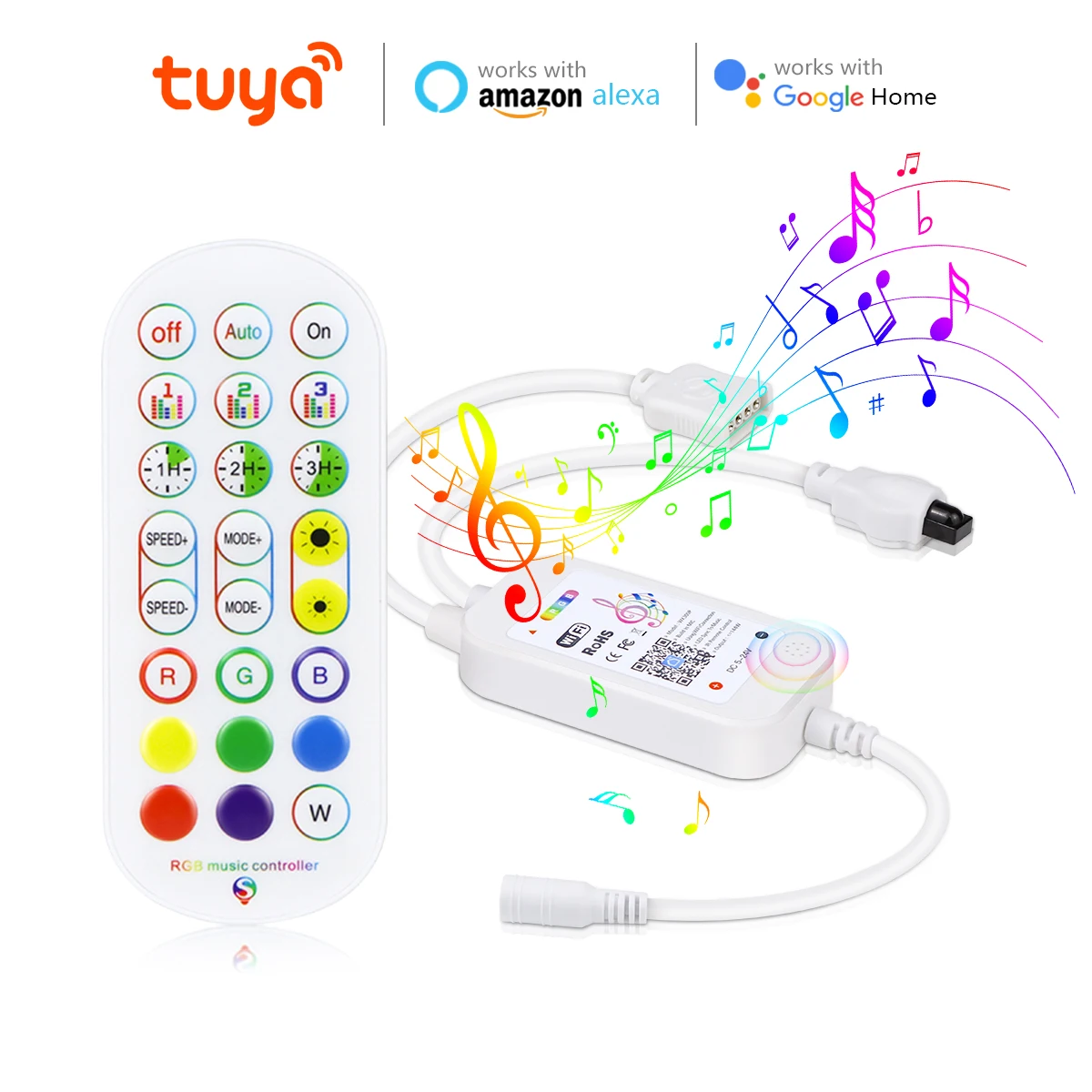 Smart Home RGB Led Controller,Tuya LED Strip Controller,Wifi Switch for 12V 5050/2835 Neon Light