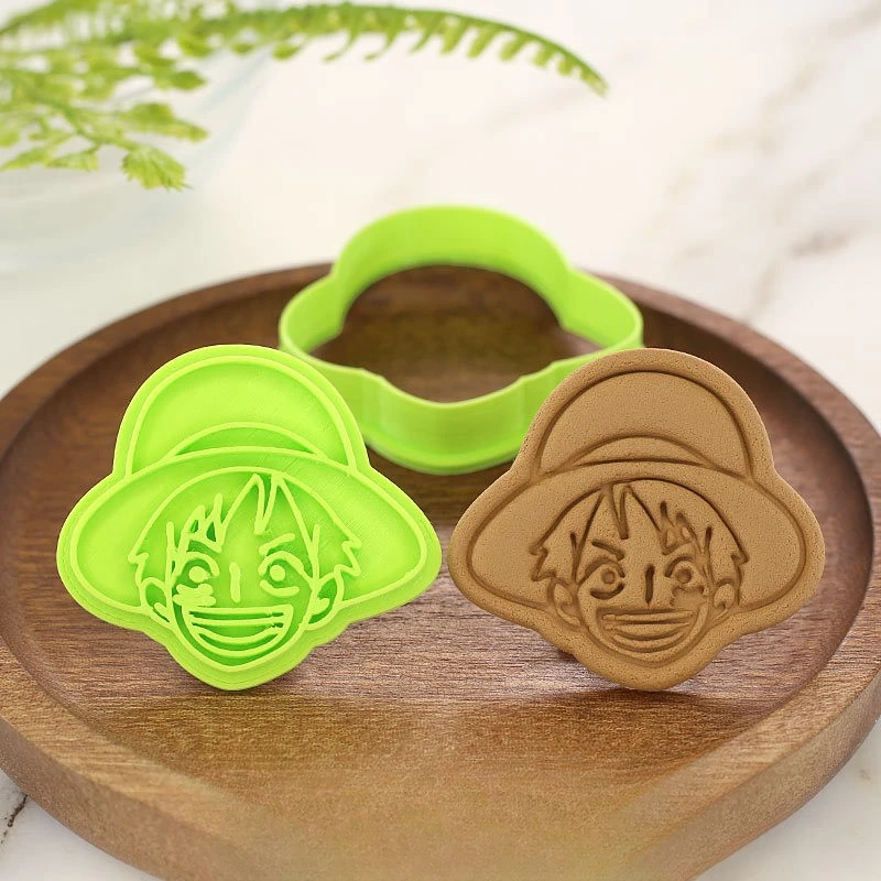 Molde de Cocina One Piece, Molde para Galletas con Forma de Calavera de Luffy, Zoro y Chopper, Figuras de Acción, Repostería, Manualidades, Utensilios de Cocina, Regalo