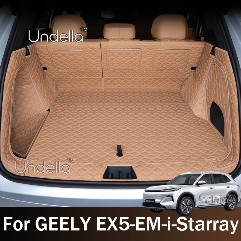 Dla Geely EX5‑EM‑i Starray EM‑i 2026 2027 Skórzana Wodoodporna Mata Bagażnika Wykładzina Bagażnika Pokrowiec Ochronny Akcesoria Samochodowe