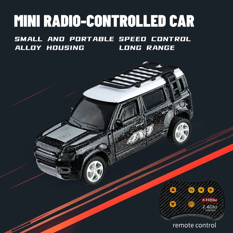 Neues RC-Auto, MINI-Legierung, 1/64 ferngesteuertes Auto, bequem zu tragen, 60 Minuten Arbeitszeit, Kindergeschenke, elektronisches Spielzeug