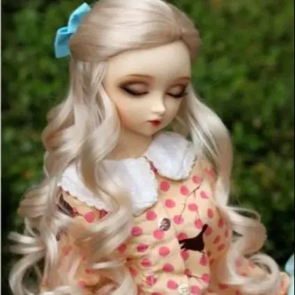 

JD028 Все размеры Длинный промежуточный вьющийся парик из синтетического мохера BJD для кукольных волос 1/12 1/6 1/4 1/3 YOSD MSD SD Blythes Аксессуары