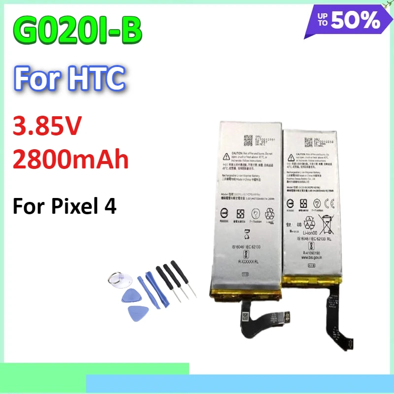 

2800mAh G020I-B Replacement Battery For HTC Google Pixel4 Pixel 4 Mobile Phone Bateria
