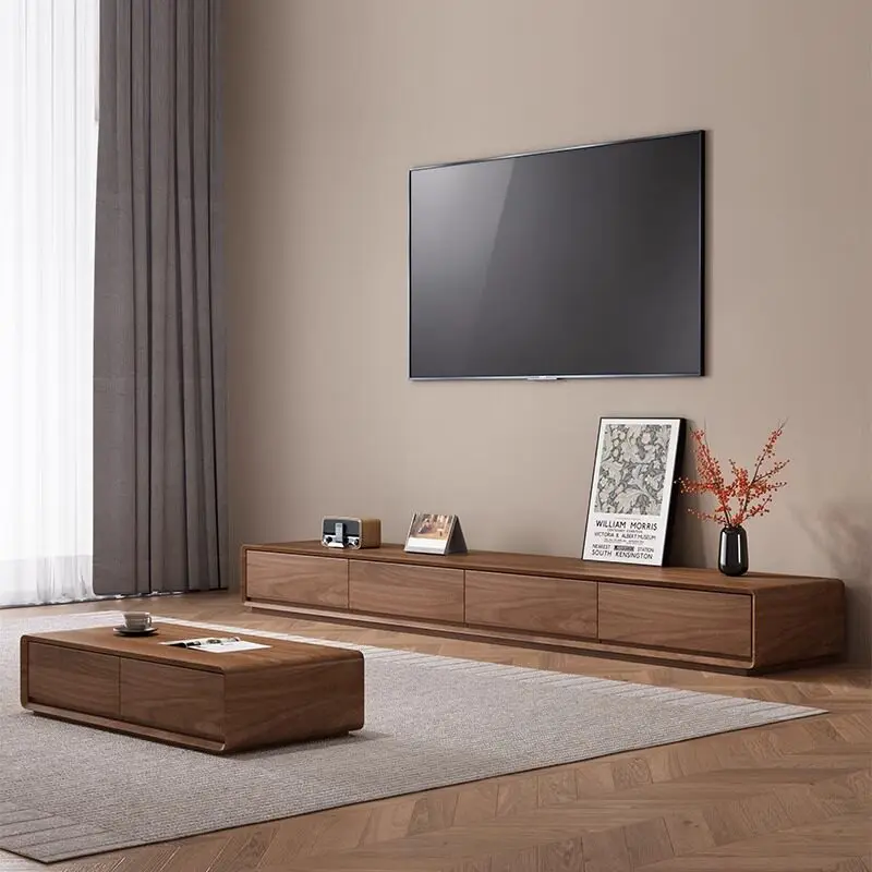 Wooden Big Size Tv Stands Salon Salon Luxury Nordic Lounge Cheap Organizer Storage Tv Table Safe Muebles Chinese Style Furniture