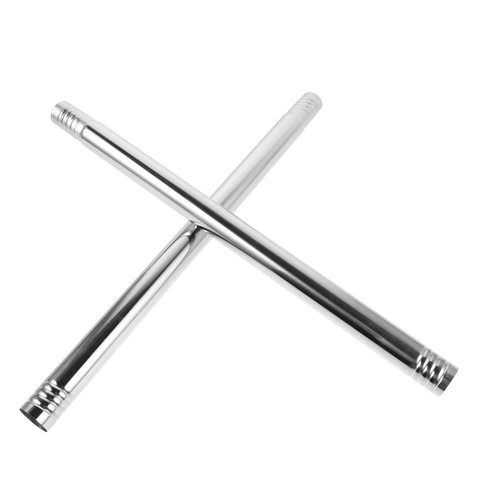 2Pcs Stainless Steel Flagpole Extension Rod Heavy Duty Extender Joint Connector for 1 Inch Diameter Flagpole Ceremony