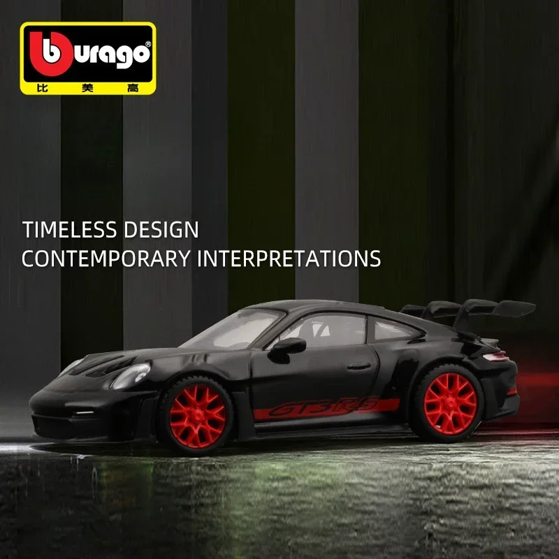 Porsche 911 GT3 RS Super Model samochodu Dzieci Chłopiec Mężczyzna Zabawka Pojazd z wyświetlaczem Diecast 1:43 Prezent urodzinowy Miniatura Voiture