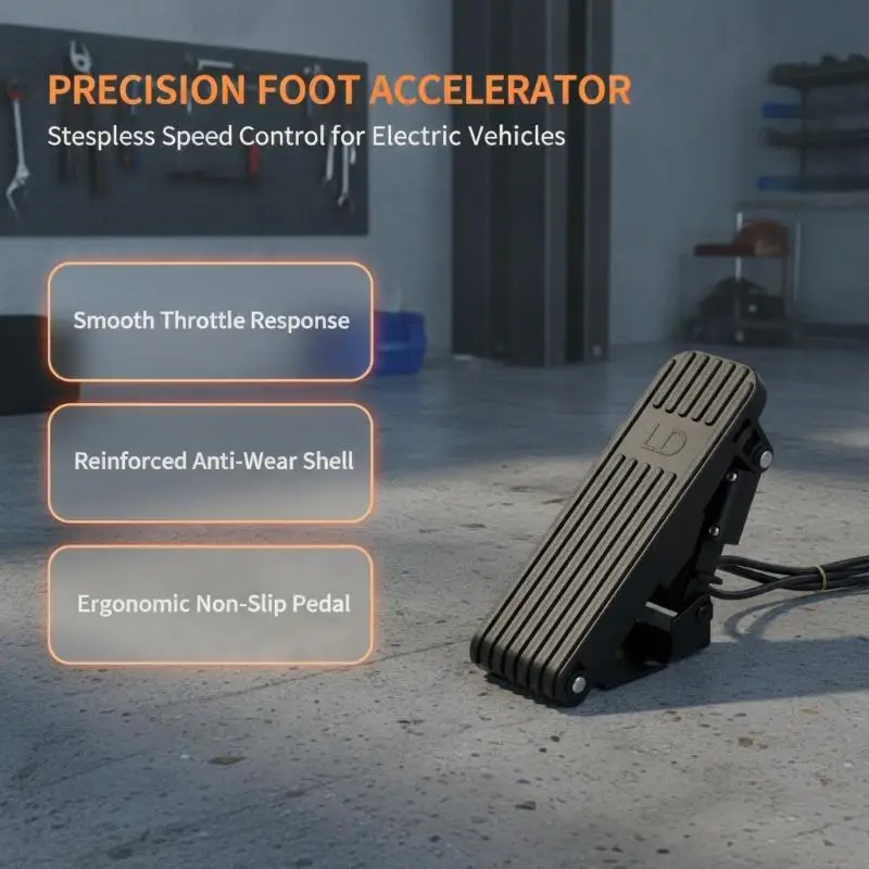 Sensitive Foot Pedal Electric Tricycle Accelerator Long Lifespan Throttle for E-bike Scooter Daily Riding Use