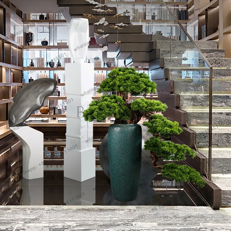 Simulation welcome pine floor decoration ornament sales department opening welcome gift