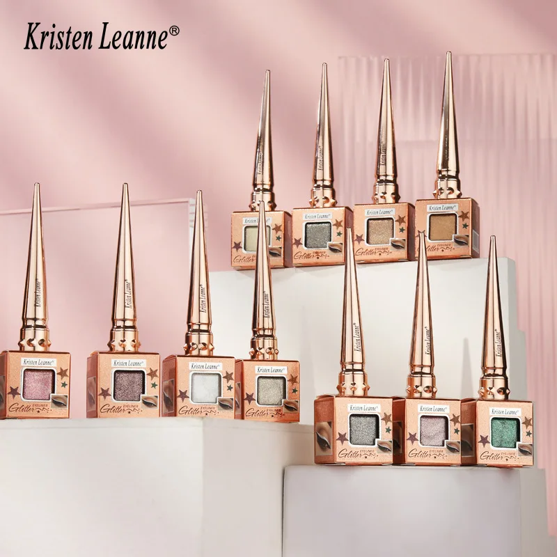 Glitter Eyeliner Star Diamond Liquid Eyeliner No Ink Leakage Durable Not Easy To Smudge Waterproof Eyeliner Liquid Makeup 10ml