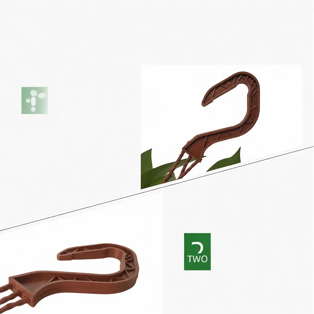 Plastic Hanging Plant Pot With Hooks Indoor Outdoor Flower Container For Succulents Greenery Balcony Office Home Decor