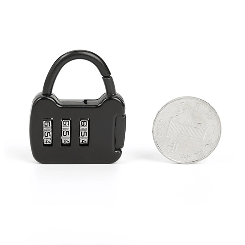 Zinc Alloy 3 Digit Code Combination Password Lock Portable Travel Mini Carrying Luggage Case Backpack Lock Padlock