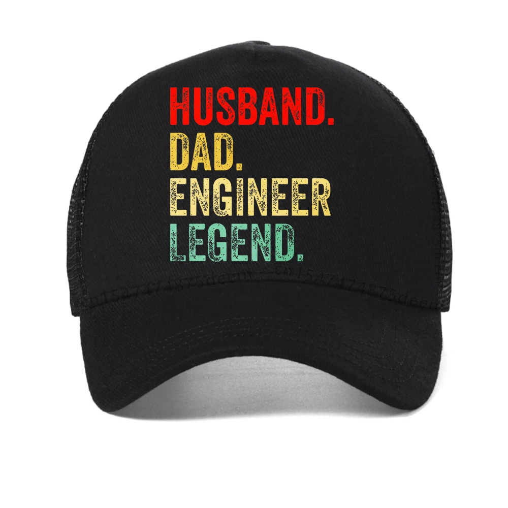 Engraçado marido pai engenheiro lenda retro boné de beisebol verão gráfico retro streetwear presentes do dia dos pais bonés casual malha chapéu de sol