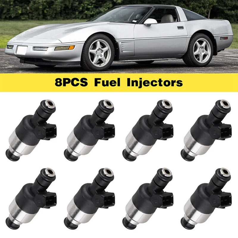 8PCS For Chevy Corvette Caprice 5.7L 1994-1997 New Fuel Injectors 17095004 Parts