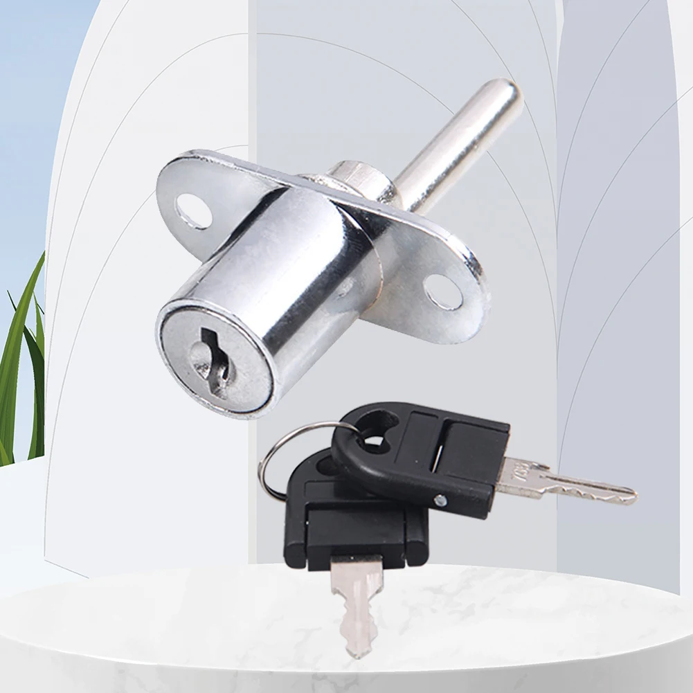 16/19mm Zinc Alloy Office Desk Drawer Locks Cam Cylinder Triple Lock With Keys Cupboard Drawer Locks Stable Furniture Hardware